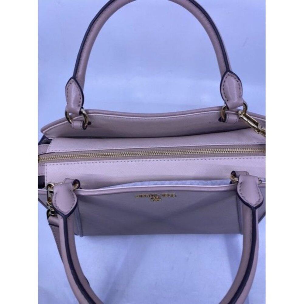 Michael Kors New Cleo Medium Satchel Soft Pink Saffiano Leather Cross Bo… - Picture 5 of 10